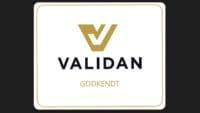 kvalitetssikret ved VALIDAN godkendt og certificeret